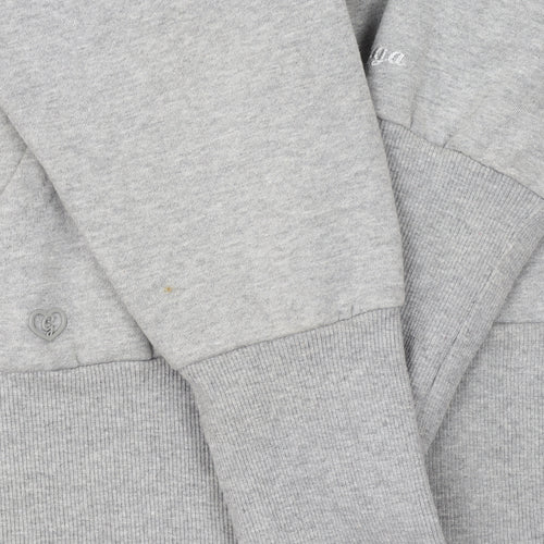 Golddigga Women Grey Size 16 Full Zip Hoodie Sweatshirt