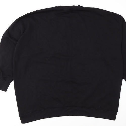 NEXT Women Black Sequin Merry Christmas Sweatshirt XXL