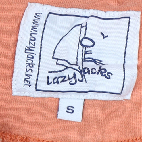 Lazy Jacks Men's Brown 1/4 Zip Fleece Sweatshirt Size S
