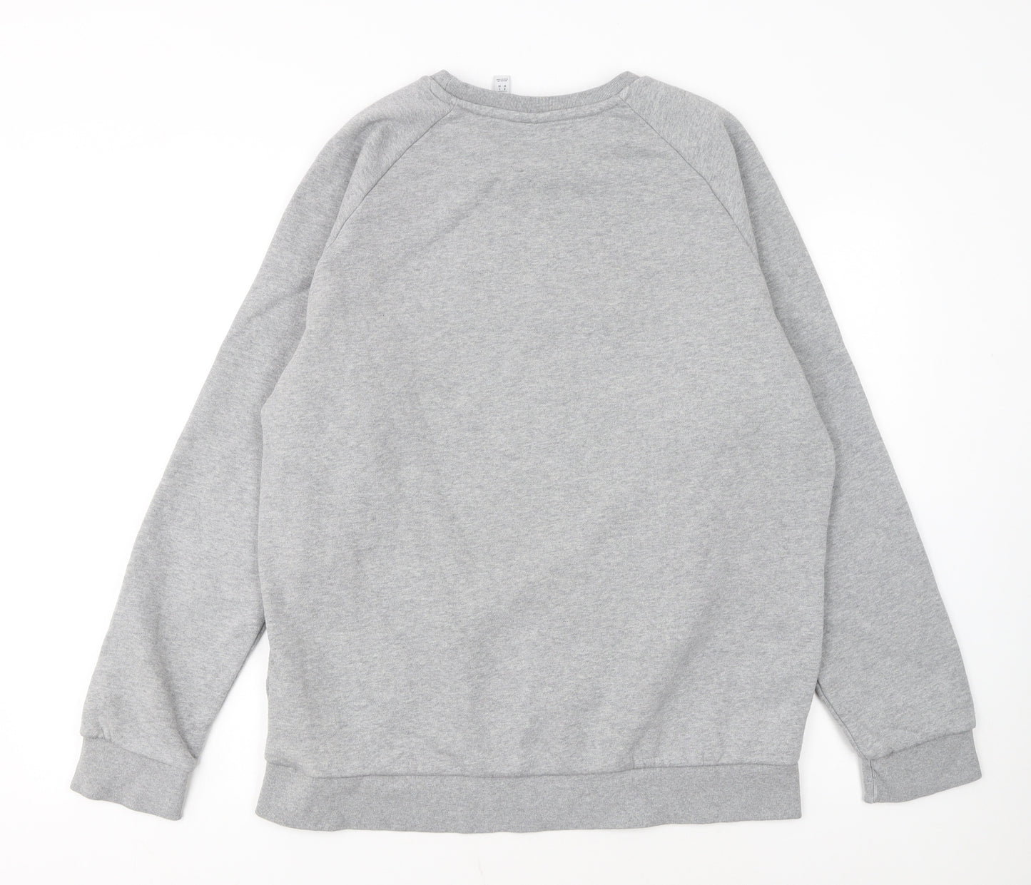 Adidas Mens Grey Regular Fit Crew Neck Sweatshirt M