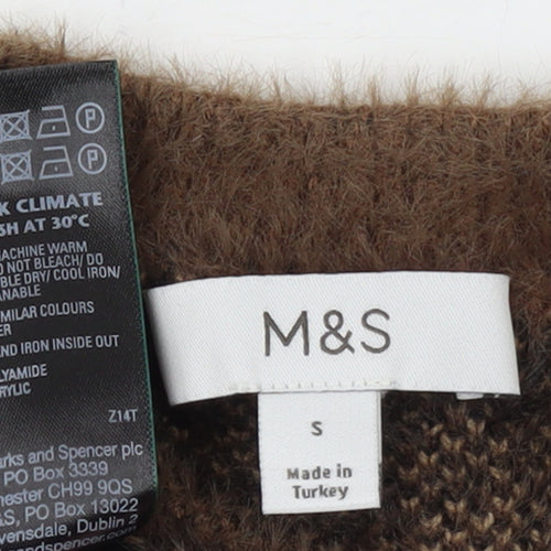Marks and Spencer Women’s Brown Leopard Print Knit Jumper Size S