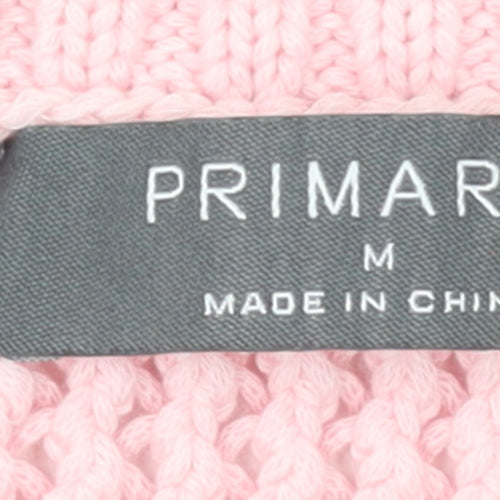 Primark Women Pink Knit Crew Neck Sleeveless Vest Jumper M