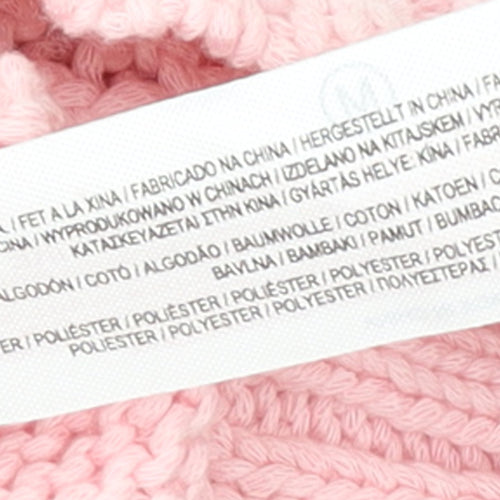 Primark Women Pink Knit Crew Neck Sleeveless Vest Jumper M