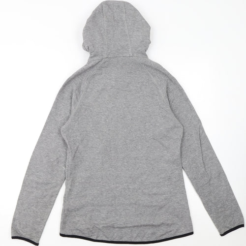 Crane Womens Grey Full Zip Hooded Sweatshirt Small 8-10