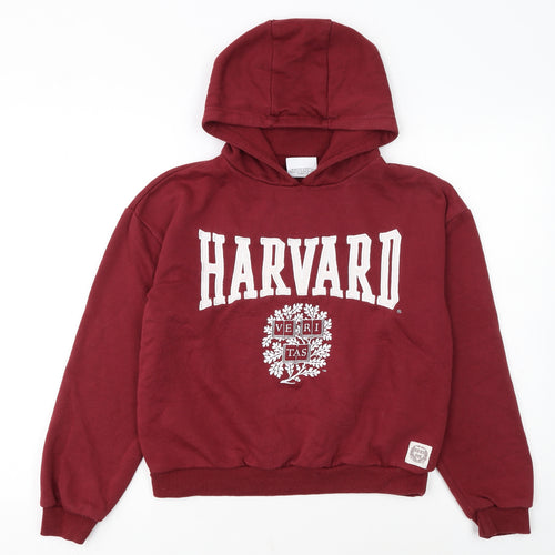 Harvard Boys Burgundy Hoodie 12-13 Years Pullover Fleece Sweatshirt