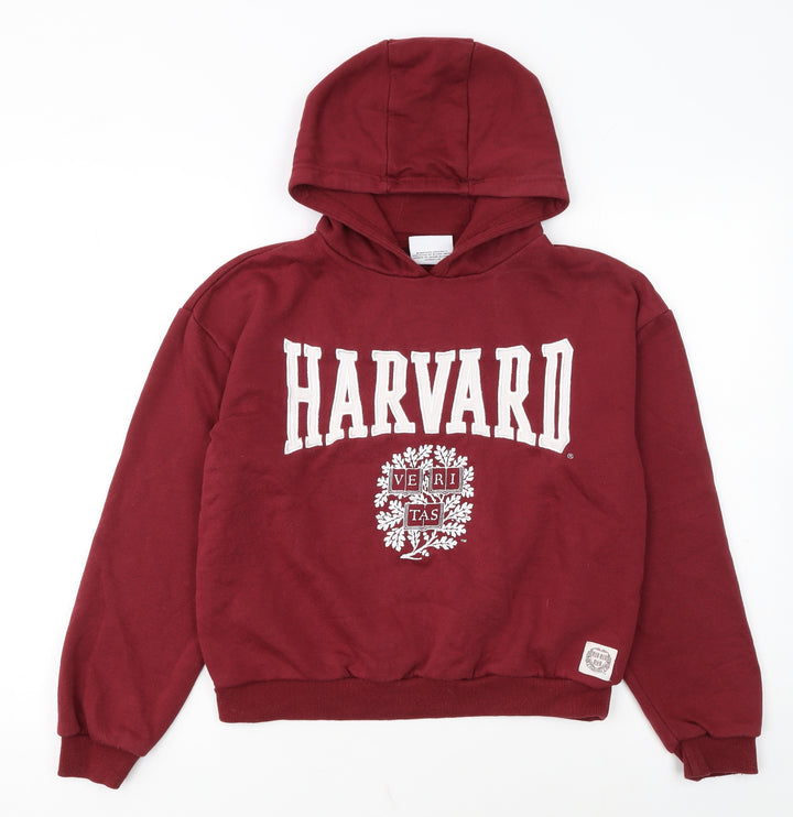 Harvard Boys Burgundy Hoodie 12-13 Years Pullover Fleece Sweatshirt