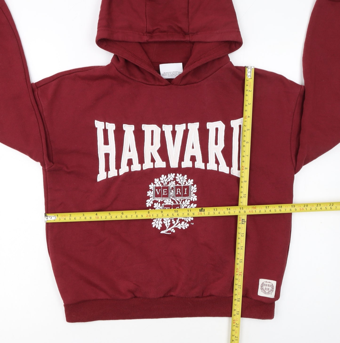 Harvard Boys Burgundy Hoodie 12-13 Years Pullover Fleece Sweatshirt