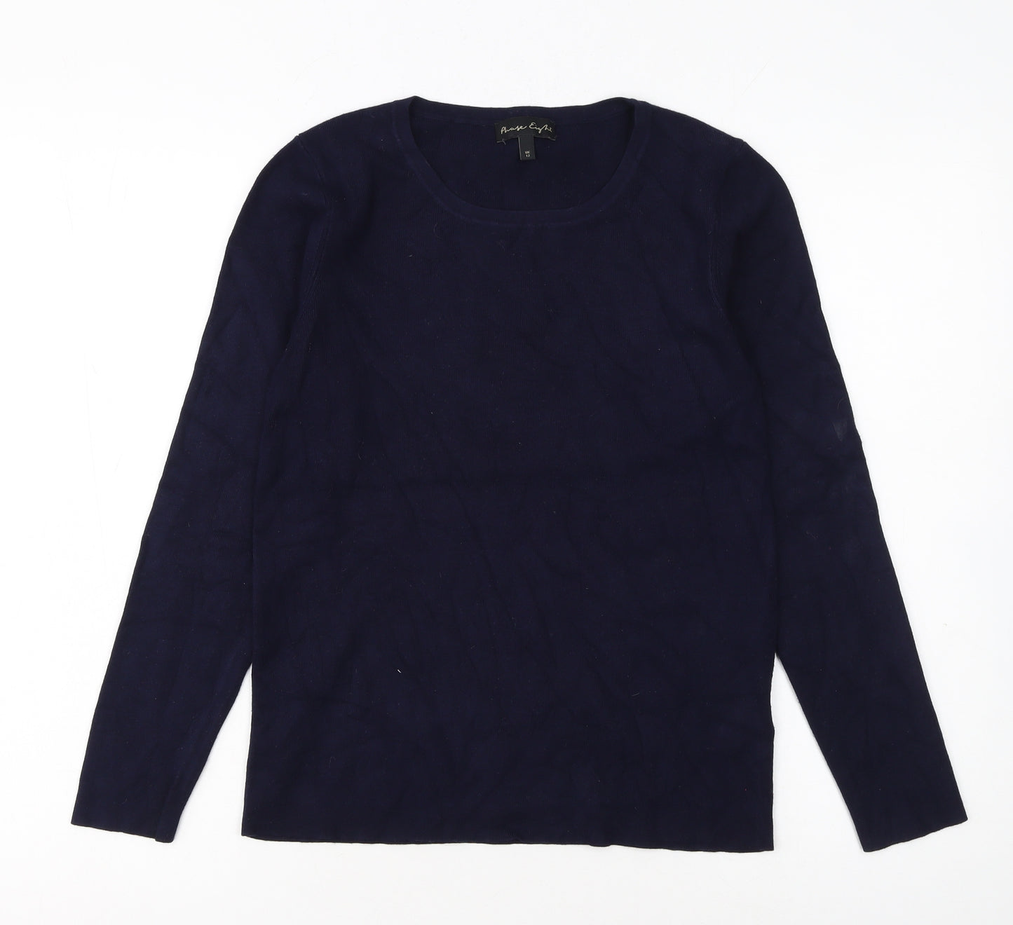 Phase Eight Women’s Blue Viscose Long Sleeve Pullover Jumper UK 12