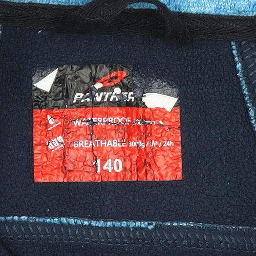 Panther Boys Blue Waterproof Fleece Soft Shell Jacket Size 12 Years