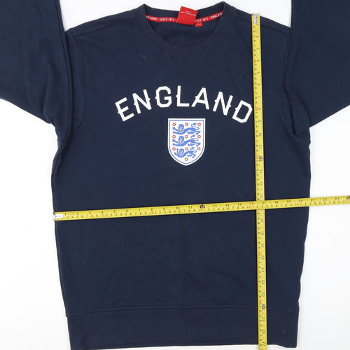 England Men's Blue Crew Neck Pullover Sweatshirt Size L