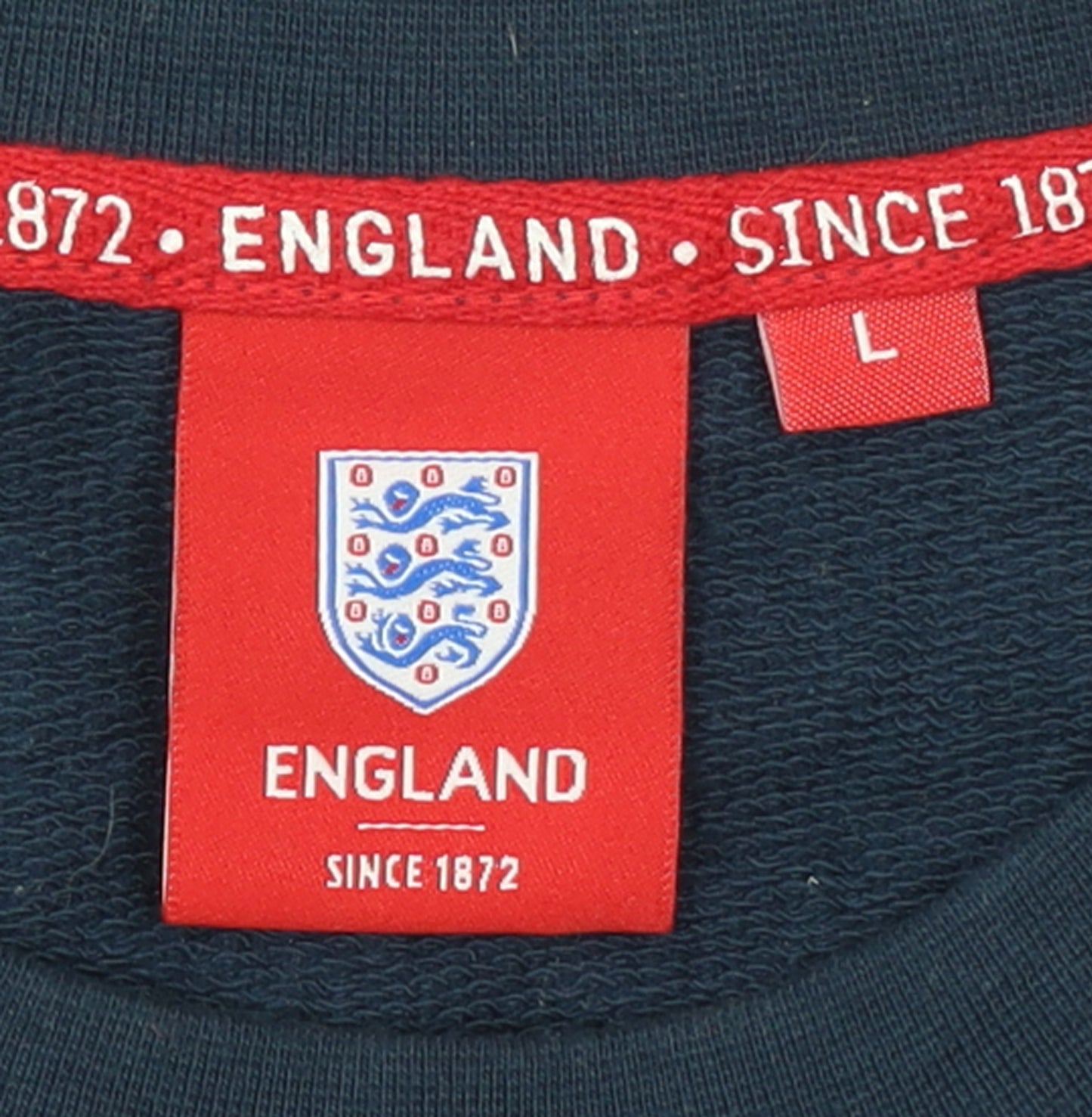 England Men's Blue Crew Neck Pullover Sweatshirt Size L