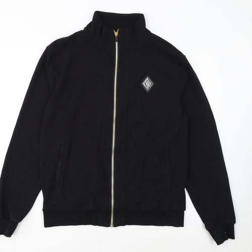 BE VIP Men’s Black XL Track Jacket Cotton Blend Zip Up