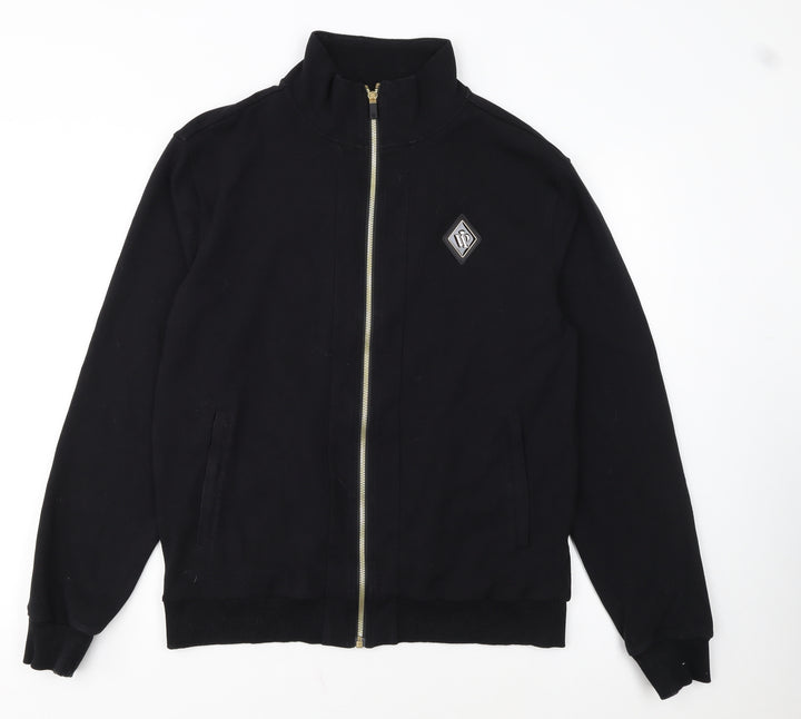 BE VIP Men’s Black XL Track Jacket Cotton Blend Zip Up