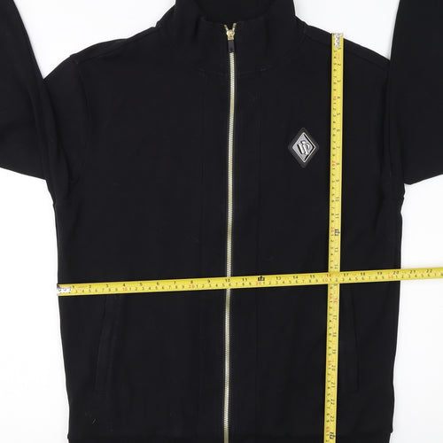 BE VIP Men’s Black XL Track Jacket Cotton Blend Zip Up
