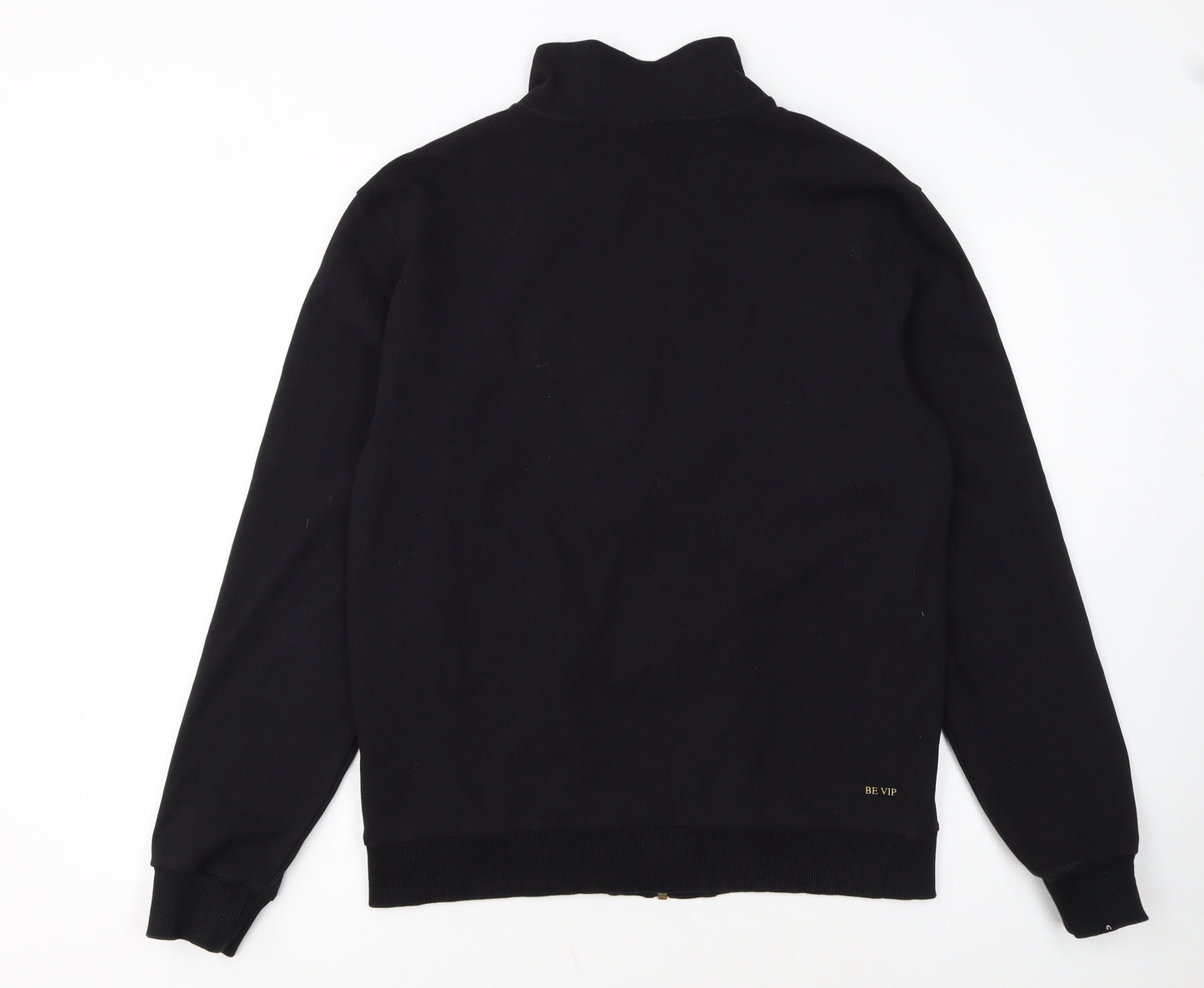 BE VIP Men’s Black XL Track Jacket Cotton Blend Zip Up
