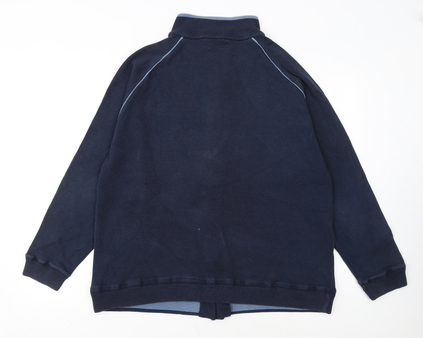 Petroleum Performance Men's Blue Full Zip Knit Jumper M