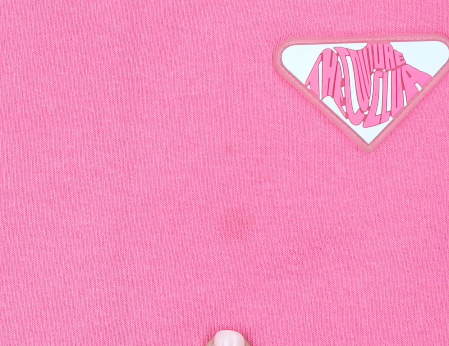 Couture Women's Pink Crew Neck Pullover Sweatshirt UK 8