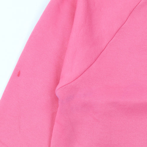Couture Women's Pink Crew Neck Pullover Sweatshirt UK 8