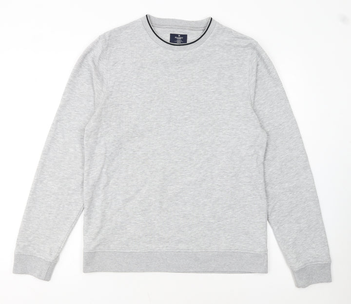Hackett London Men's Grey Classic Fit Cotton Sweatshirt Medium