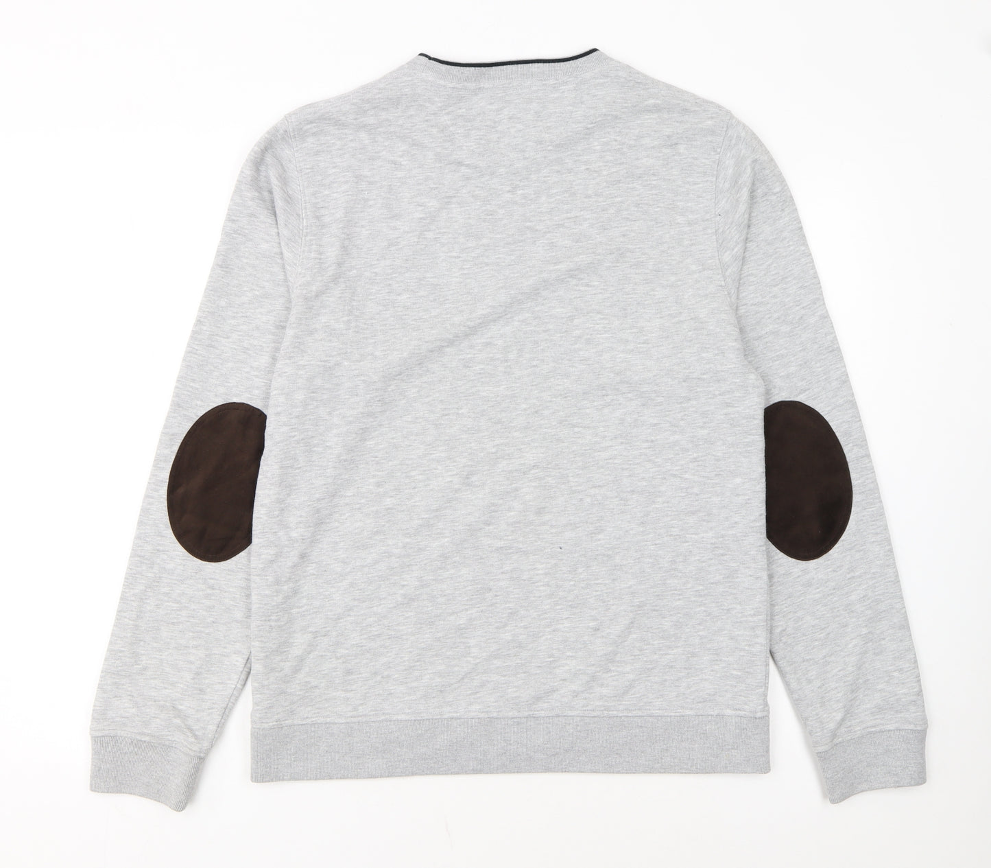 Hackett London Men's Grey Classic Fit Cotton Sweatshirt Medium