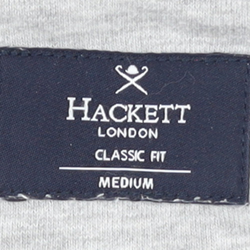 Hackett London Men's Grey Classic Fit Cotton Sweatshirt Medium