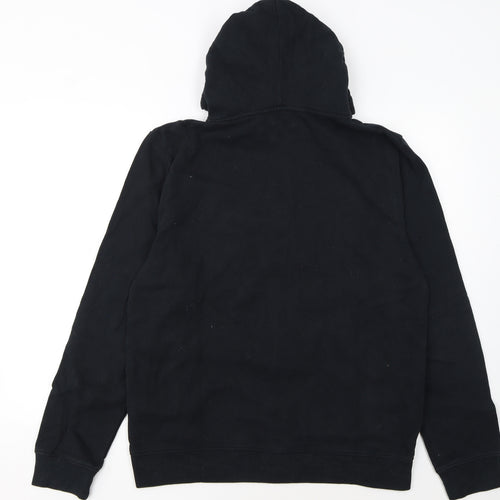 AllSaints Men's Black Full Zip Hoodie Size L Cotton