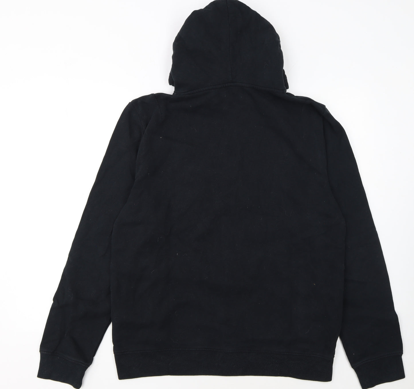 AllSaints Men's Black Full Zip Hoodie Size L Cotton