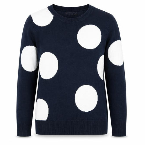Marks and Spencer Women’s Blue Polka Dot Acrylic Jumper Size 10