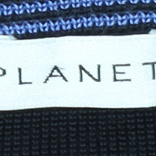 Planet Women’s Black A-Line Knit Midi Skirt Size M Button Front