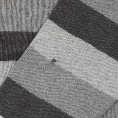 Wolsey Mens Brown Striped Lambswool Crew Neck Jumper Size L