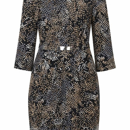Wallis Women's Multicoloured Size 14 Sheath Dress with Buckle Detail