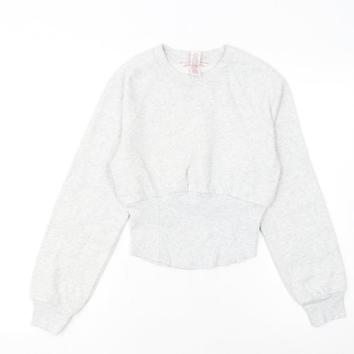 Victoria's Secret Womens Grey XS Pullover Crew Neck Sweatshirt
