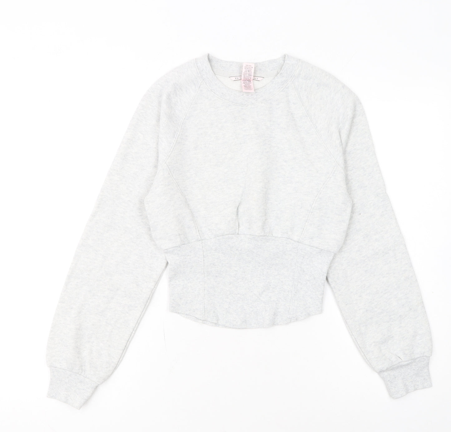 Victoria's Secret Womens Grey XS Pullover Crew Neck Sweatshirt
