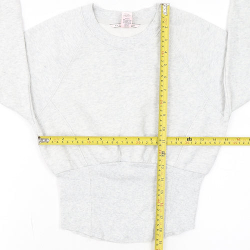 Victoria's Secret Womens Grey XS Pullover Crew Neck Sweatshirt
