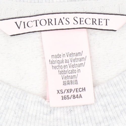 Victoria's Secret Womens Grey XS Pullover Crew Neck Sweatshirt