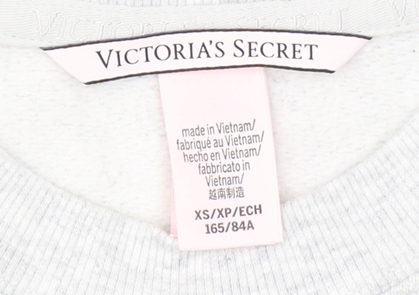 Victoria's Secret Womens Grey XS Pullover Crew Neck Sweatshirt