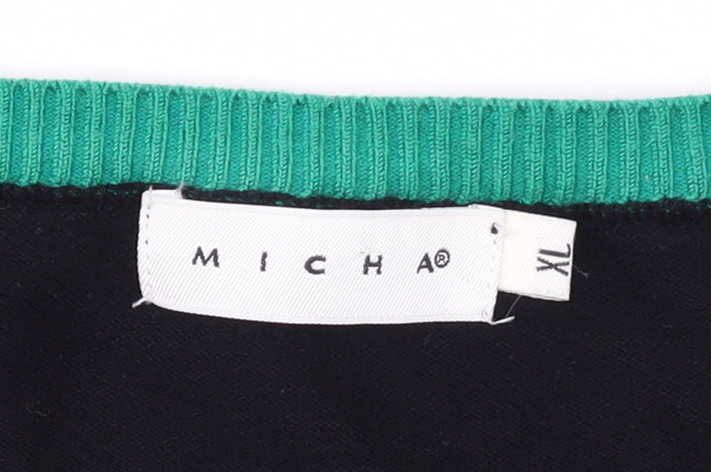 Micha Women's Black Henley Knit Jumper XL