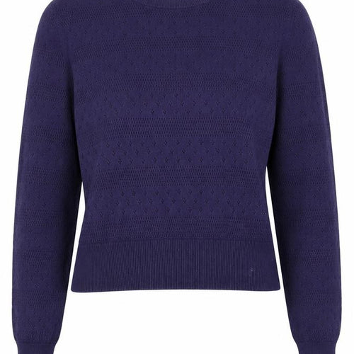Jack Wills Women's Purple Knit Crew Neck Jumper Size 10