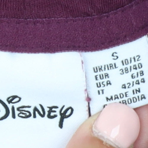Disney Women’s Burgundy Minnie Mouse Pullover Hoodie Size 10/12