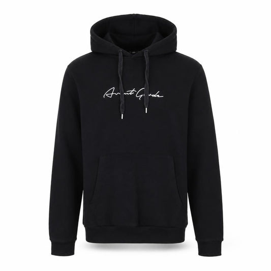 Avant Garde Paris Men's Black Pullover Hoodie M Logo Graphic Sweatshirt
