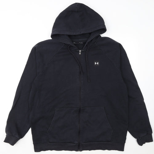 Under Armour Men's Black XL Full Zip Hoodie ColdGear Fleece