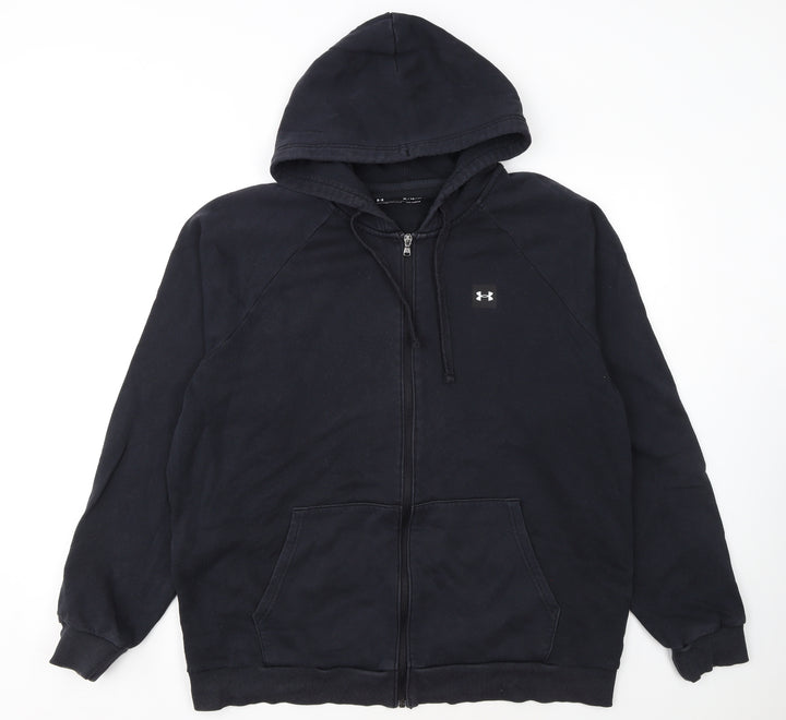 Under Armour Men's Black XL Full Zip Hoodie ColdGear Fleece