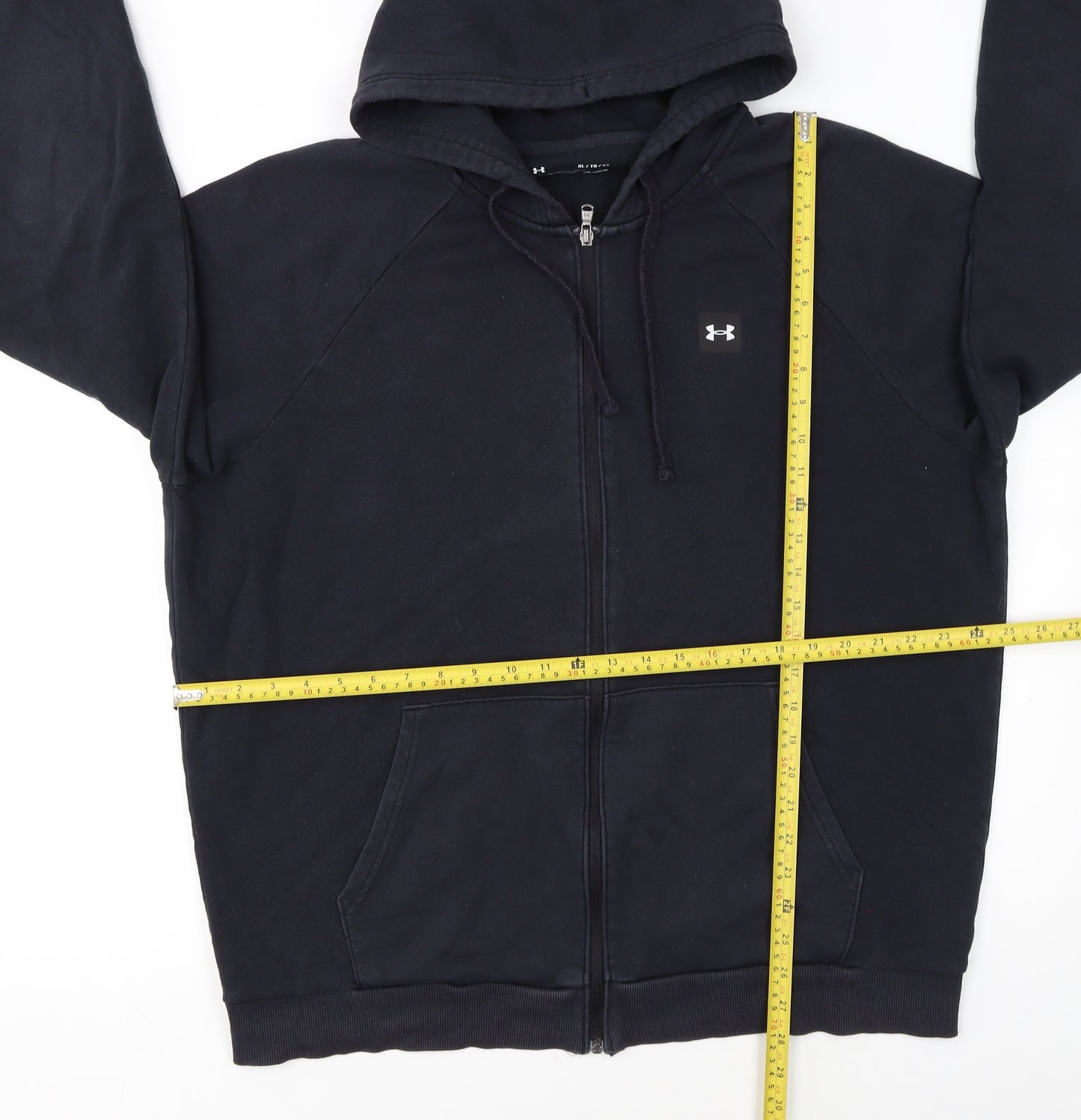 Under Armour Men's Black XL Full Zip Hoodie ColdGear Fleece