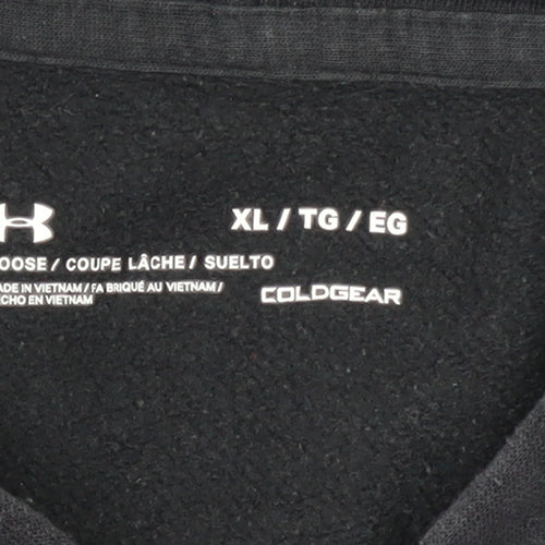 Under Armour Men's Black XL Full Zip Hoodie ColdGear Fleece