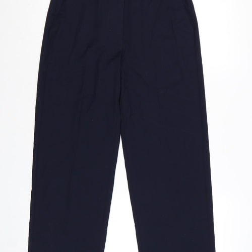 Marks and Spencer Women's Blue Size 10 Straight Leg Trousers
