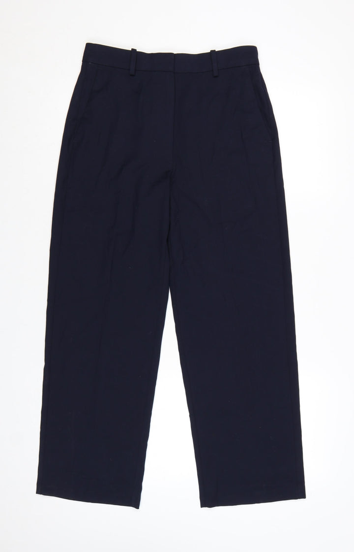 Marks and Spencer Women's Blue Size 10 Straight Leg Trousers