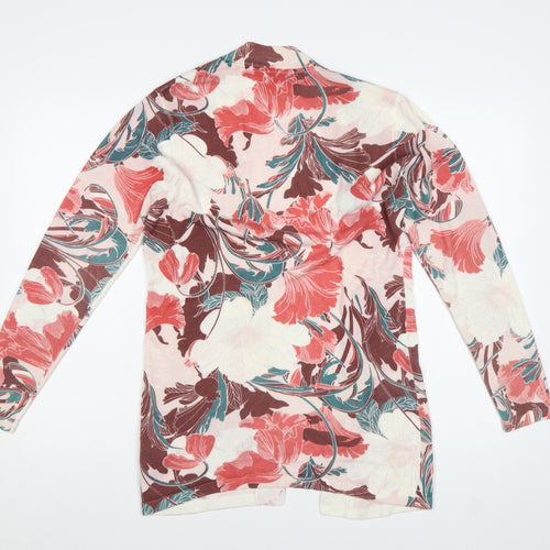 Marks and Spencer Womens Multicoloured Floral Long Sleeve Cardigan UK 10