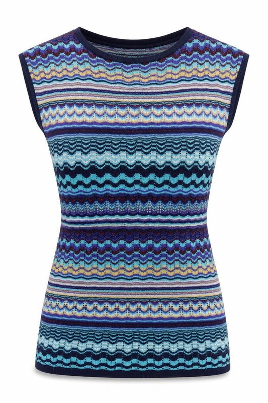 Front view of Miss Selfridge Women’s Multicoloured Knit Bodycon Short Dress, size UK 12