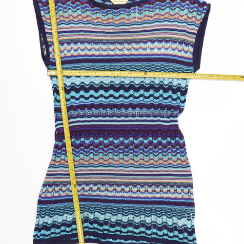 Miss Selfridge Women’s Multicoloured Knit Bodycon Short Dress Size 12