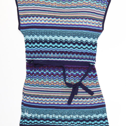 Miss Selfridge Women’s Multicoloured Knit Bodycon Short Dress Size 12
